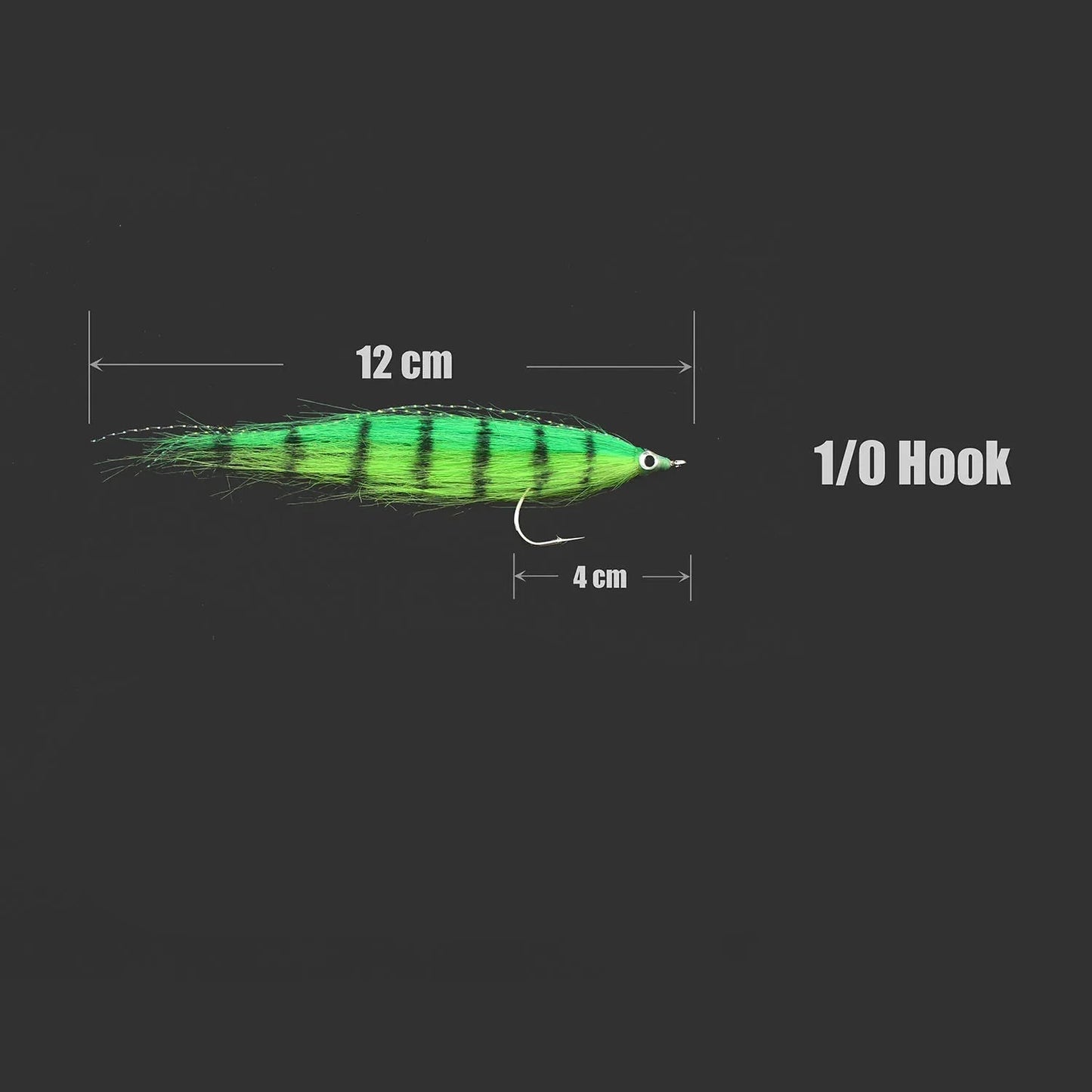 16pcs Minnow Streamer #1/0