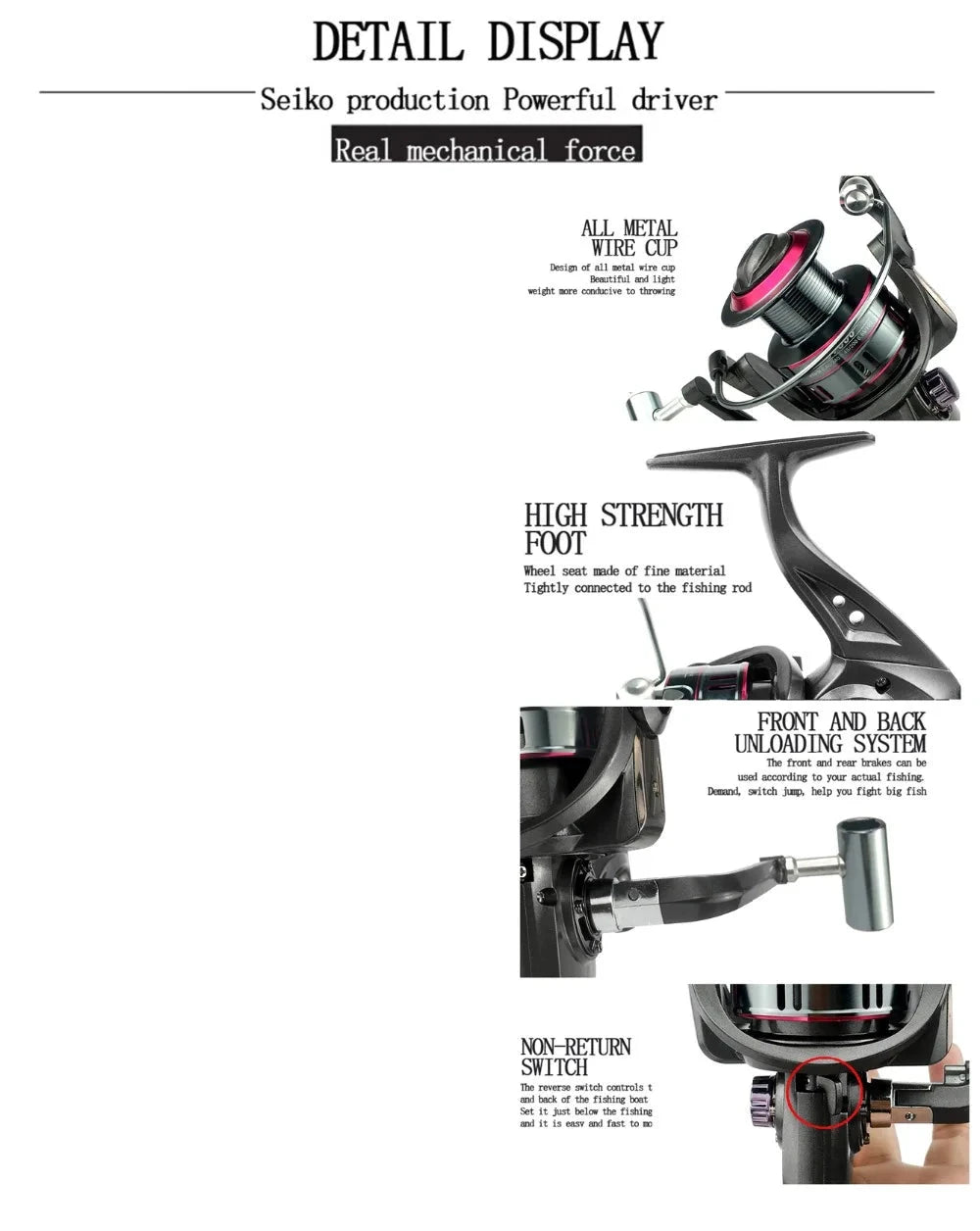 Spinning Reel 13BB And 5.2:1 Gear Ratio (Black)