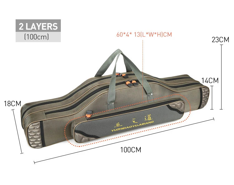 Multifunktions Spöväska 2-Layer 100cm