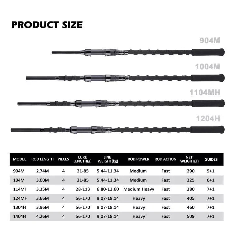 Premium Carbon Fiber Spinning Rod