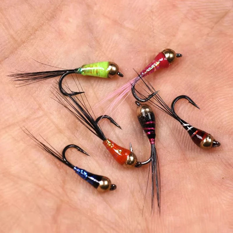 6pcs Tungsten Perdigon Nymphs