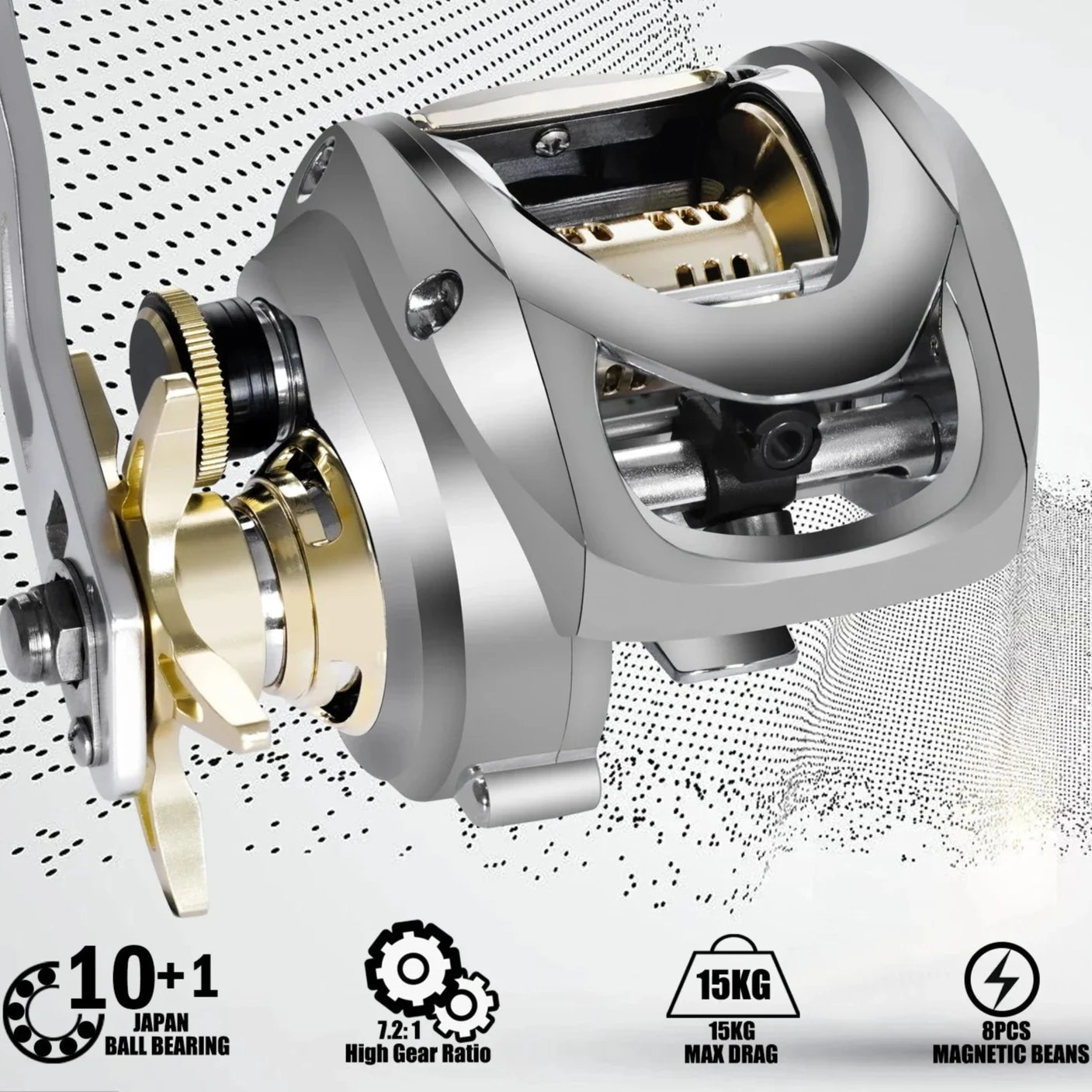 Large Deep Sea Fishing Reel - Right And Left Hand