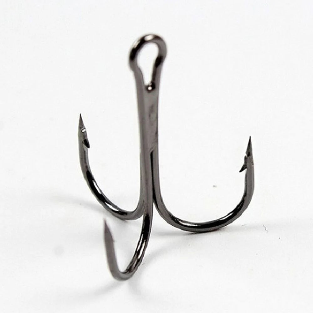 100pcs Treble High Carbon Steel Hooks