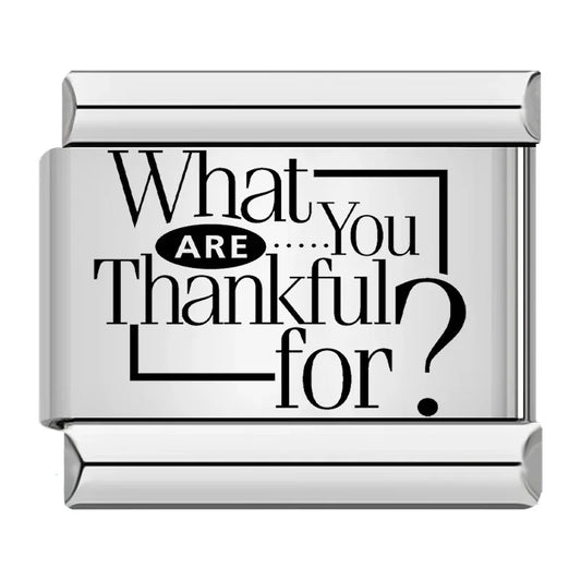 WHAT ARE YOU THANKFUL FOR?