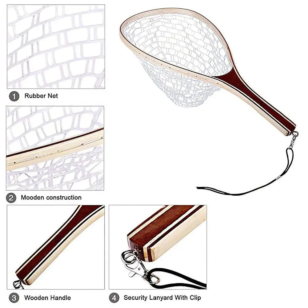 Fly Fishing Landing Net Rubber