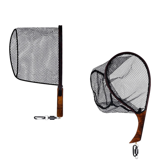 High Grade Wood Fly Fishing Net 37cm x 18cm