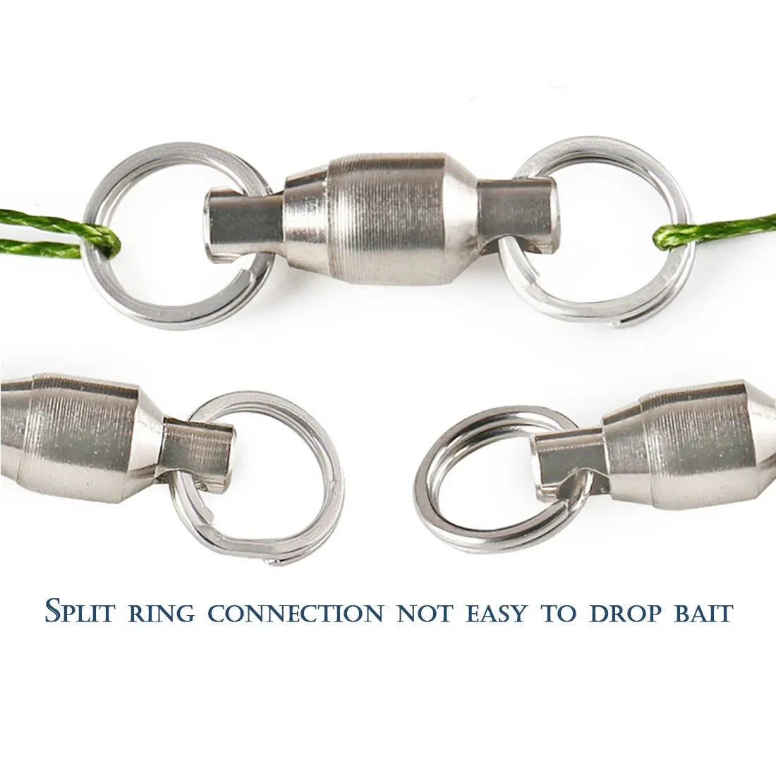 50pcs Stainless Steel Swivel Snap Ring