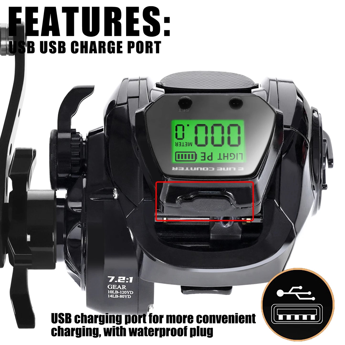 Electric DeepSea Fishing Reel - Right And Left Hand