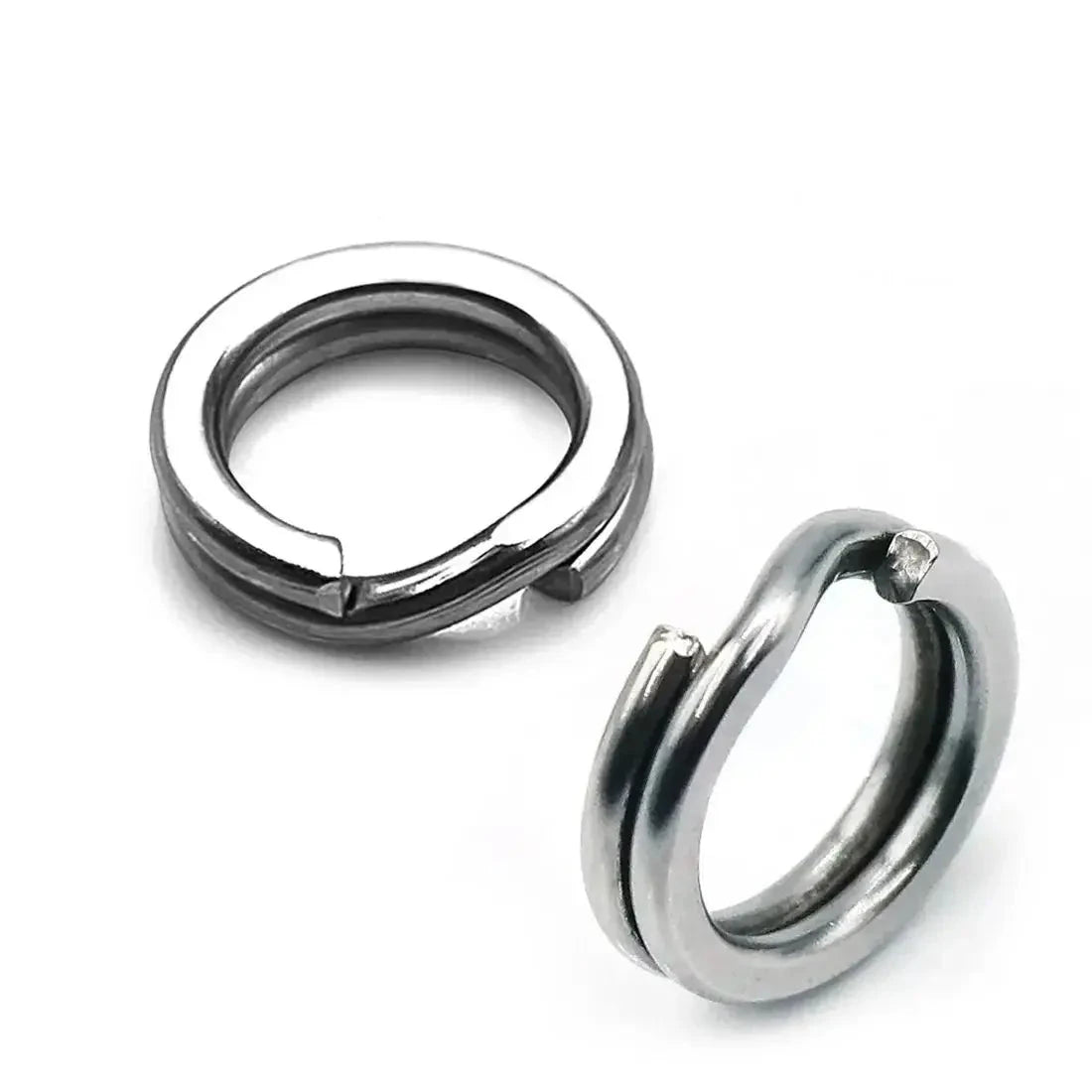 50pcs Chrome Stainless Steel Split Rings