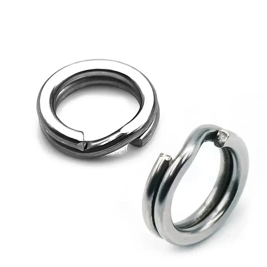 200pcs Chrome Stainless Steel Split Rings