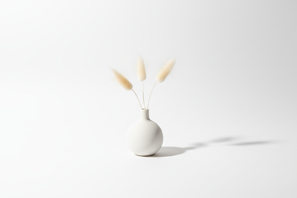 Minimalistisk banner med litet motiv